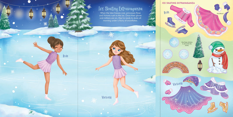 Princesses Sticker Doll Dress-Up Book