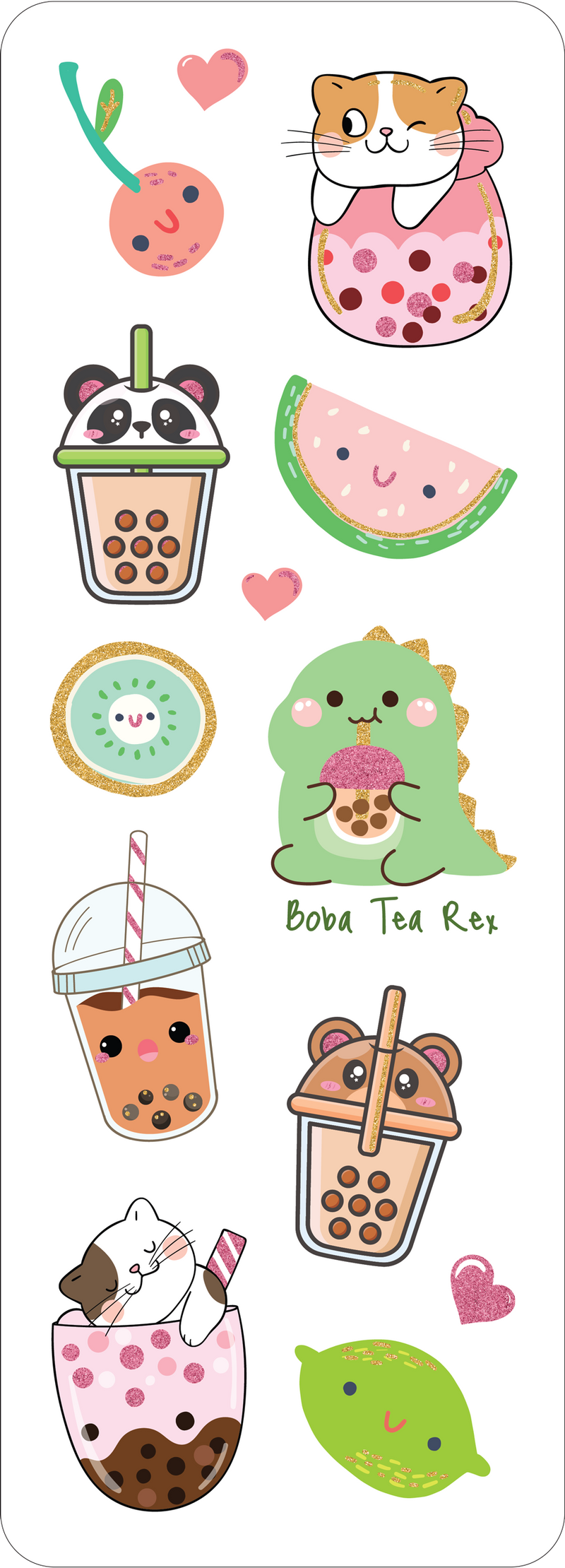 Bubble Tea Sticker Set