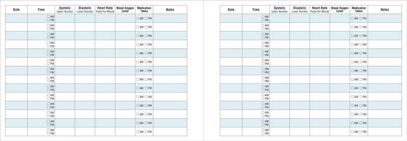 Blood Pressure Logbook