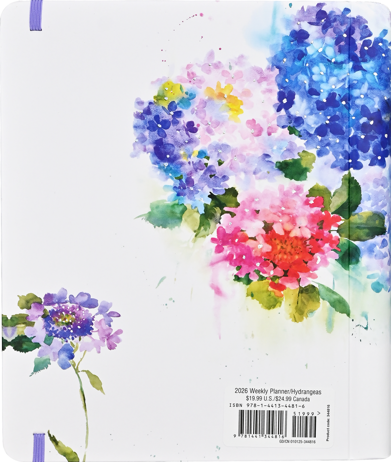 2026 Hydrangeas Family Weekly Planner