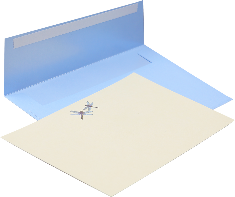 Blue Dragonflies Correspondence Cards