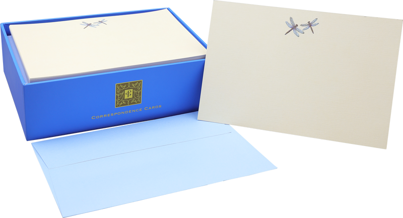 Blue Dragonflies Correspondence Cards