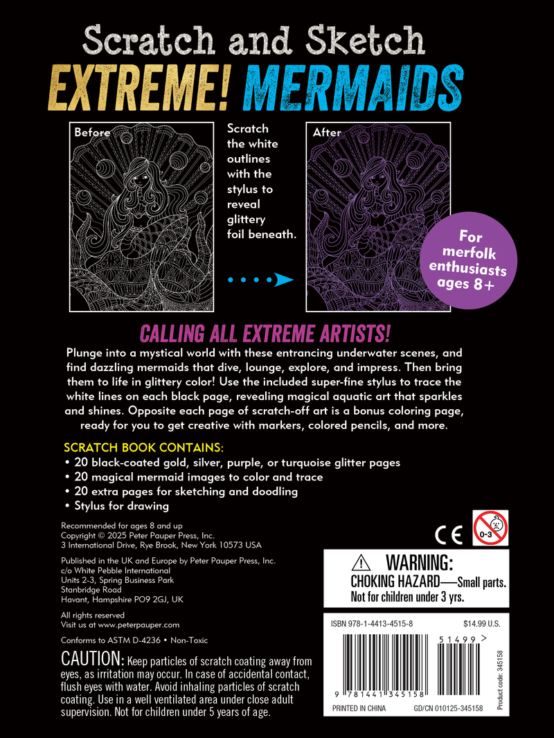 Extreme! Scratch and Sketch Mermaids