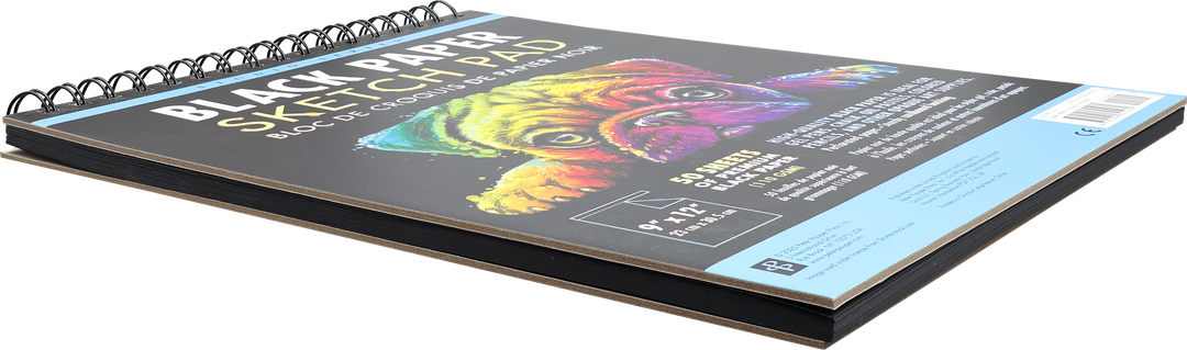 A4 Black Drawing Pad Artist Sketch Pad Oil Pastel Paper Pad Black Paper Sketchbook Professional Painting Pad Perfect For Oil Pastels, Chalk, Highlight Pen, Graphite & Colored Pencils, Charcoal - View #5