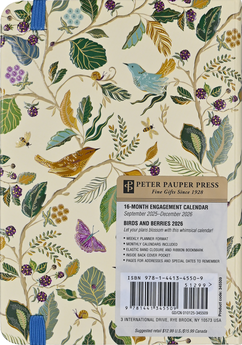 2026 Birds & Berries Weekly Planner