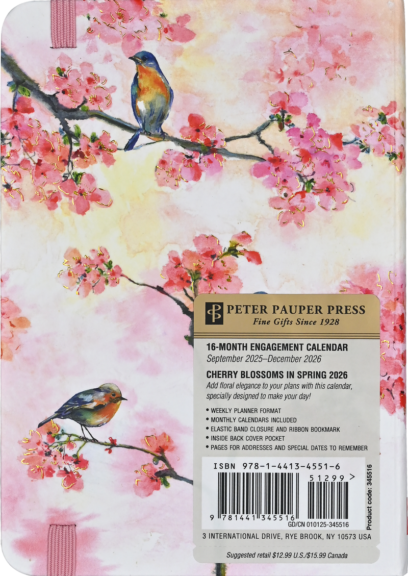 2026 Cherry Blossoms in Spring Weekly Planner