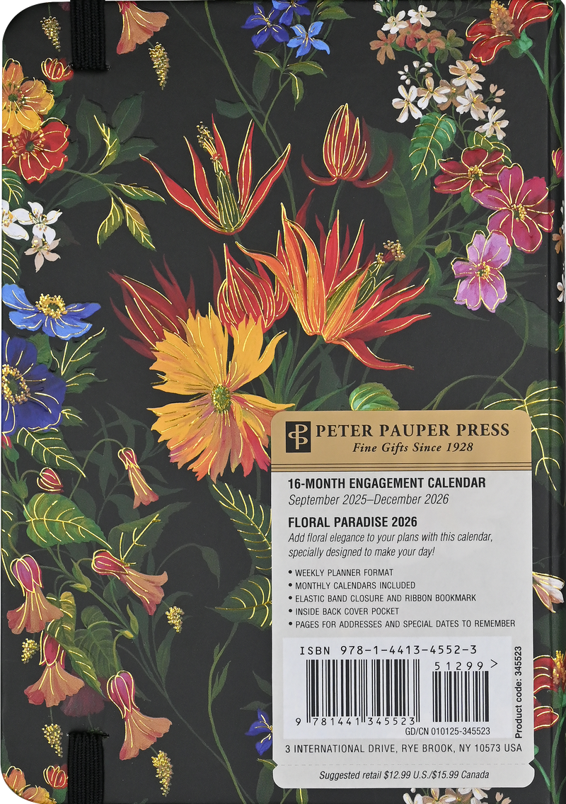 2026 Floral Paradise Weekly Planner