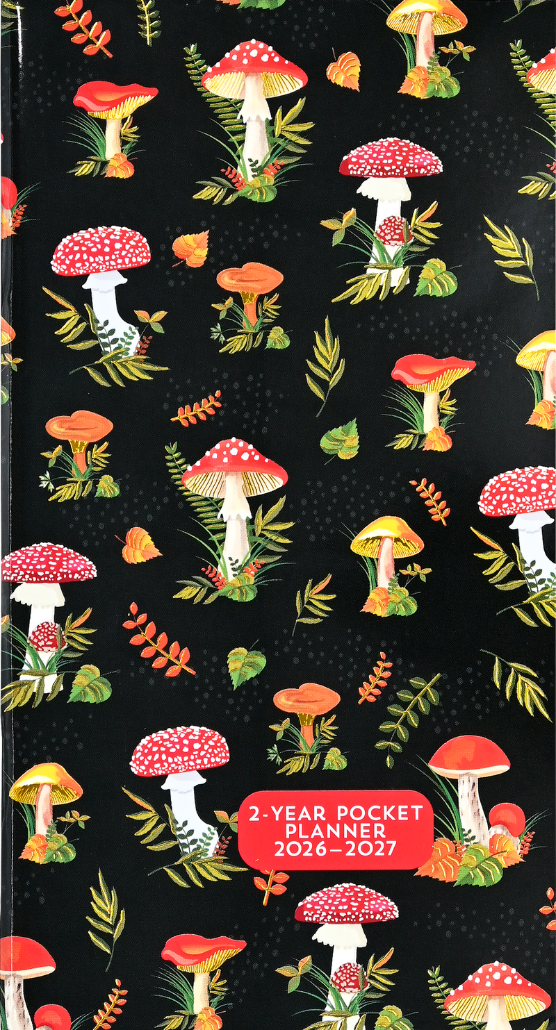 2026-27 Mushrooms 2-Year Pocket Planner