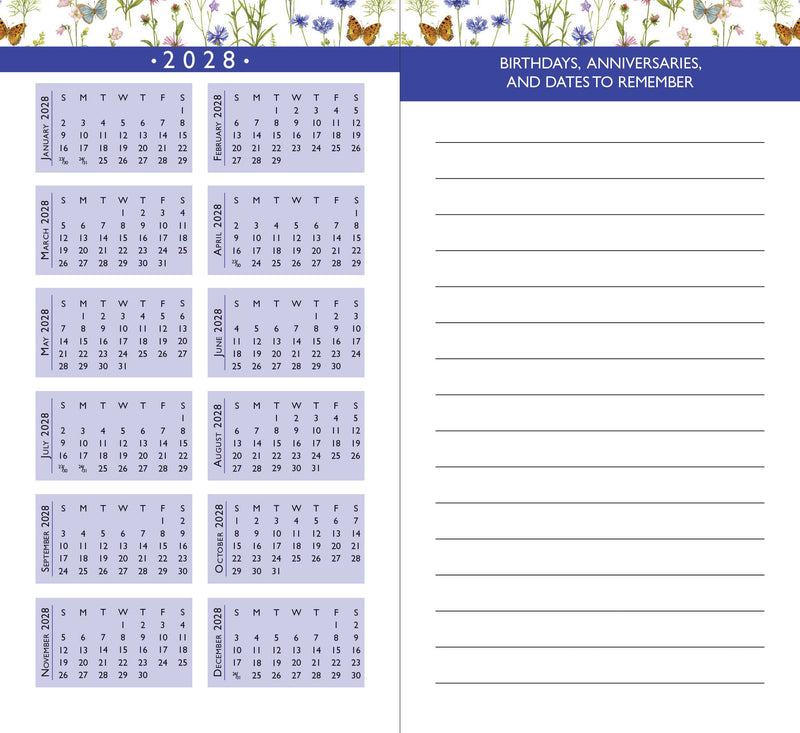 2026-27 Wildflower Garden 2-Year Pocket Planner