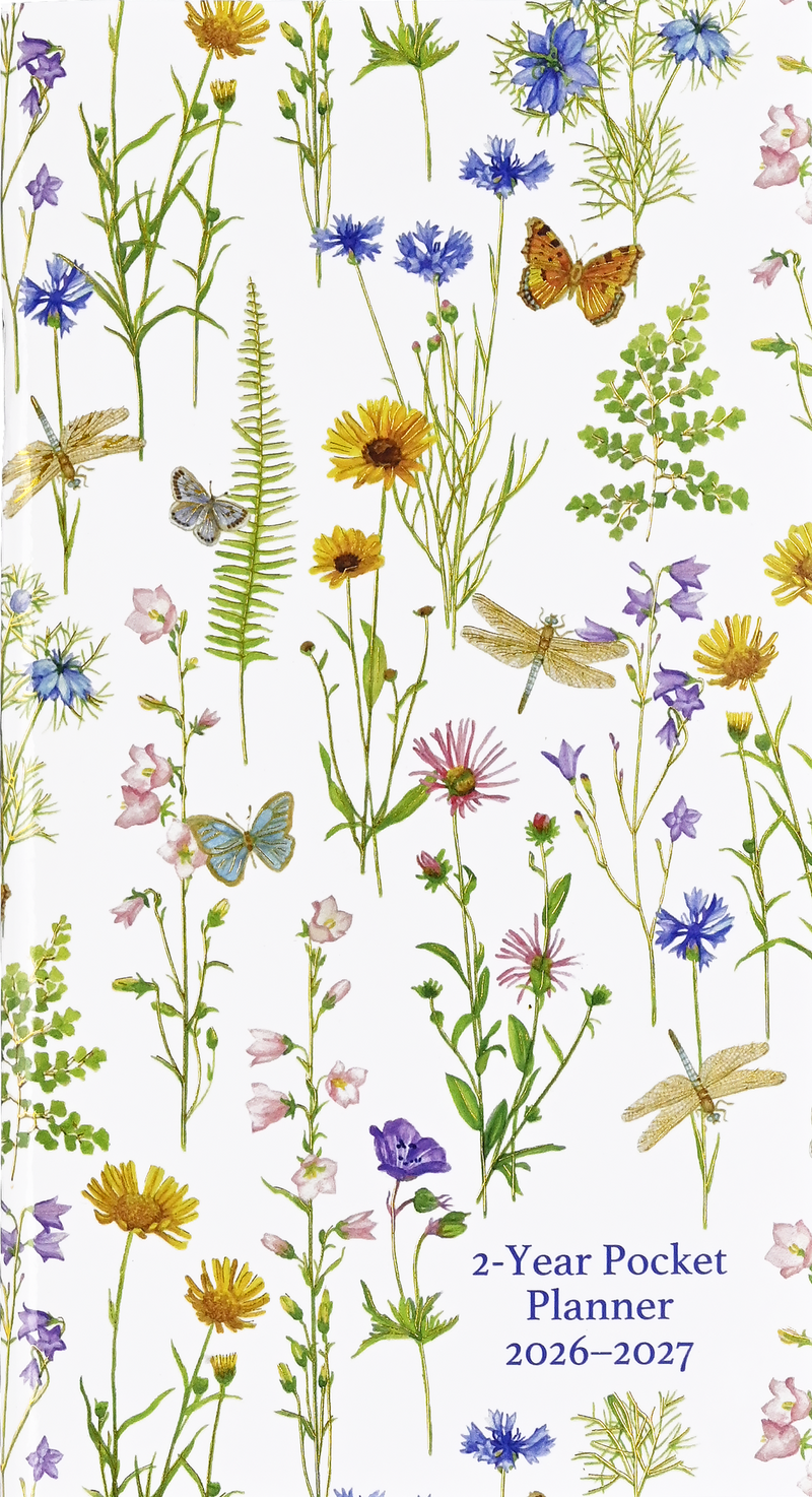 2026-27 Wildflower Garden 2-Year Pocket Planner