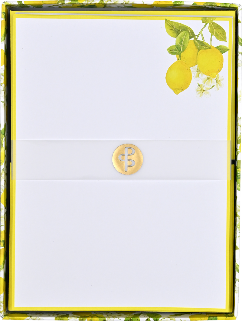 Amalfi Lemons Boxed Stationery