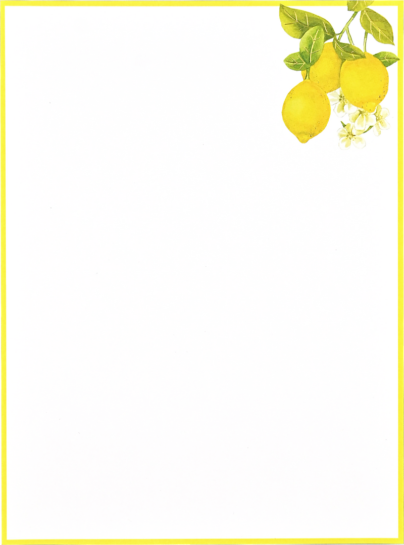 Amalfi Lemons Boxed Stationery