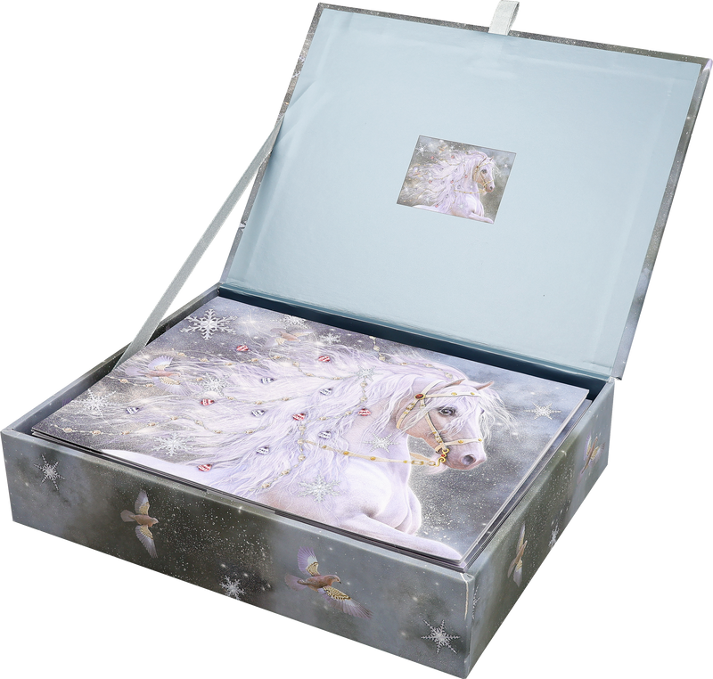 Festive Horse Deluxe Boxed Holiday Cards