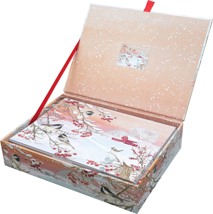 Snowy Songbirds Deluxe Boxed Holiday Cards – Peter Pauper Press