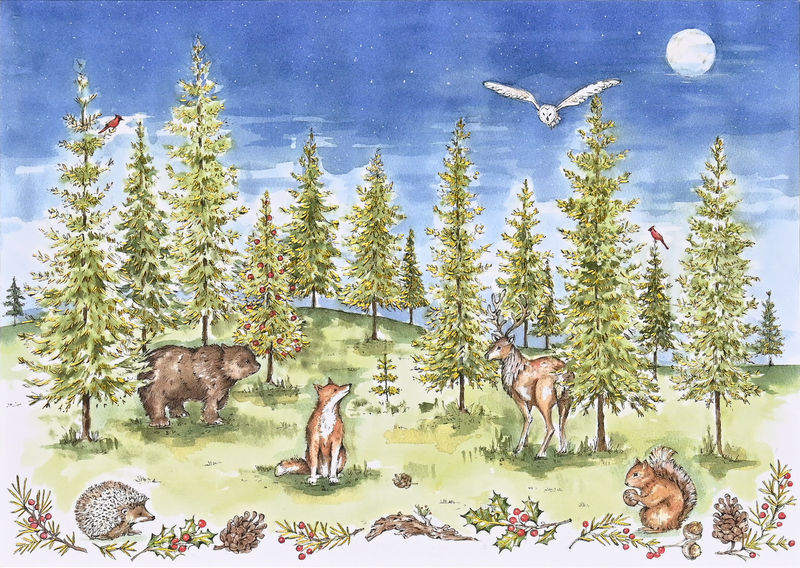 Woodland Wonder Deluxe Boxed Holiday Cards