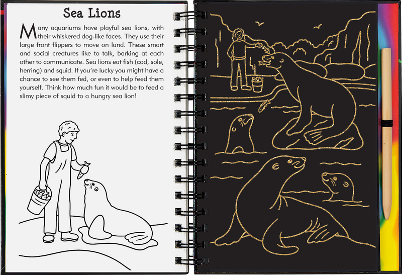 Scratch & Sketch At the Aquarium