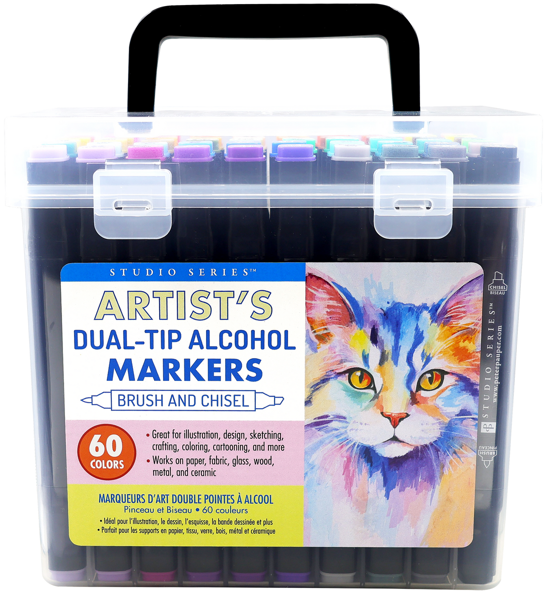 Studio Series Artist's Dual-Tip Alcohol Markers (Set of 60 colors