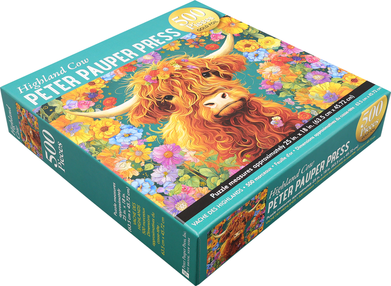 Highland Cow 500-Piece Jigsaw Puzzle