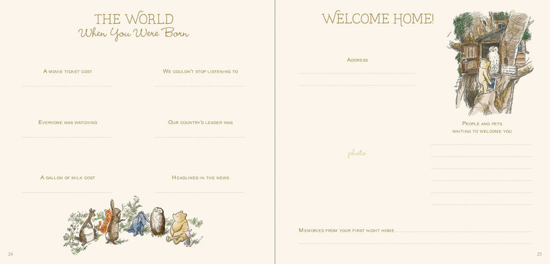 Winnie-the-Pooh Baby Book The First Five Years