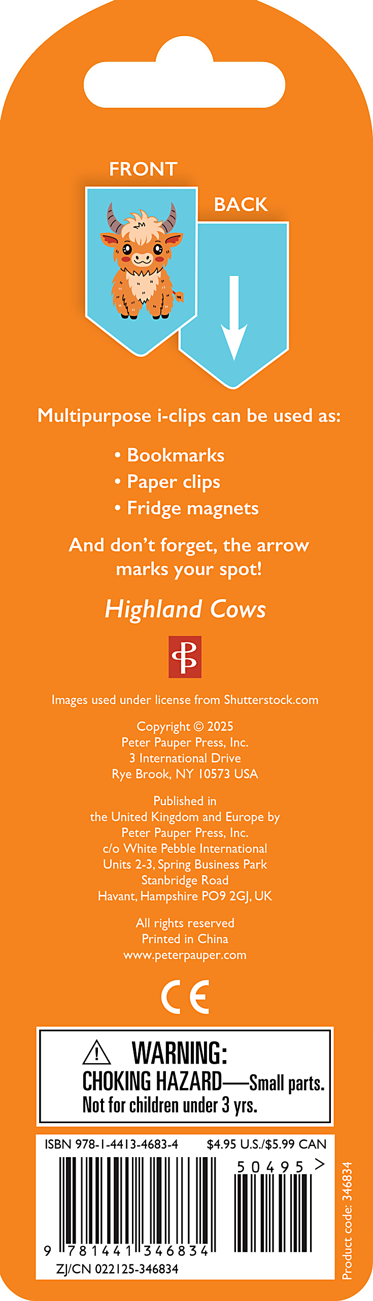 Highland Cows i-clips Magnetic Page Markers