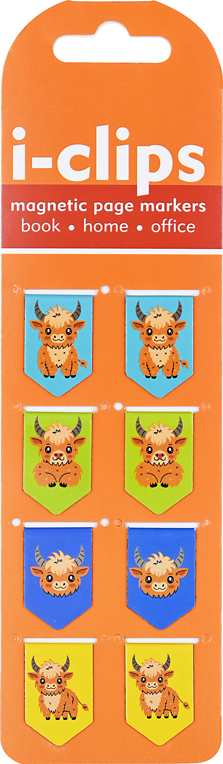 Highland Cows i-clips Magnetic Page Markers