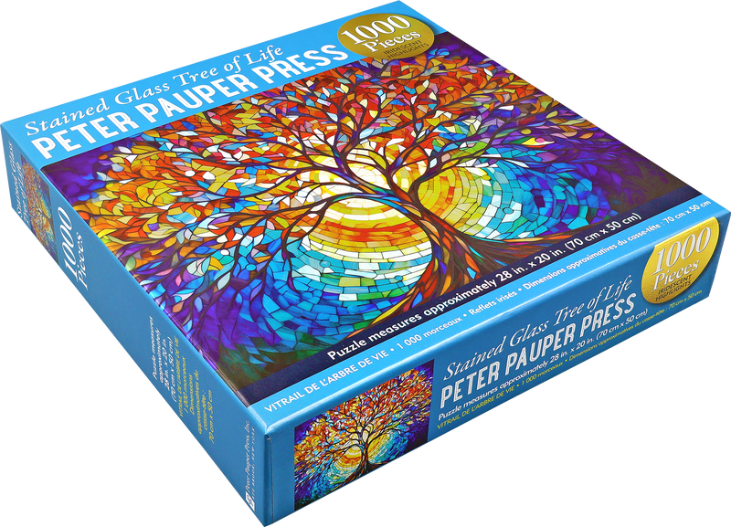 Stained Glass Tree of Life 1000-Piece Jigsaw Puzzle