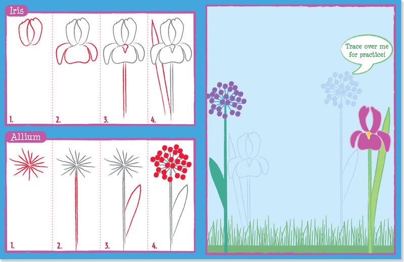Learn To Draw . . . Flower Garden!