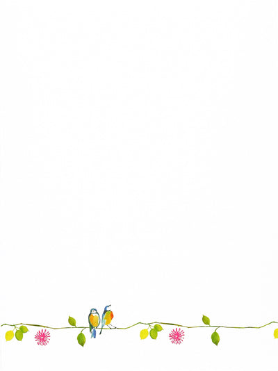 Watercolor Birds Stationery Set