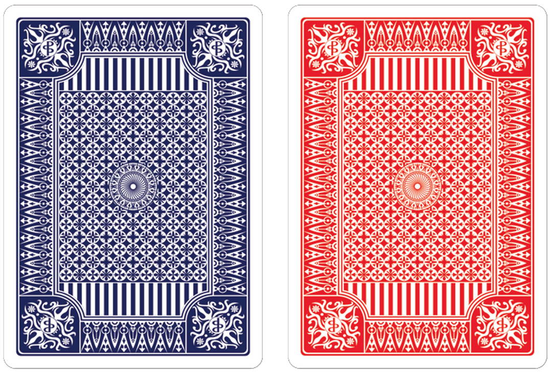 Blue & Red Premium Plastic Playing Cards (Standard Size) – Peter