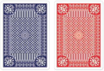 Blue &amp; Red Premium Plastic Playing Cards (Standard Size)
