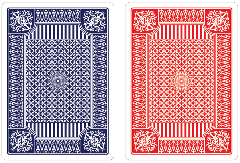 Blue &amp; Red Premium Plastic Playing Cards (Standard Size)