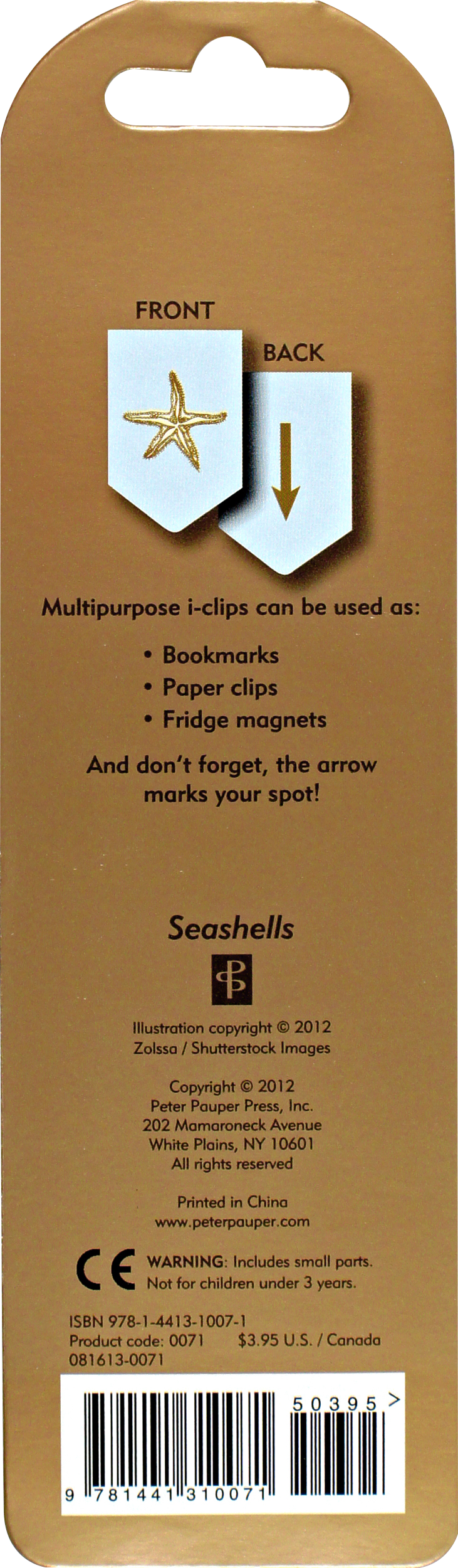 Seashells i-Clip Magnetic Page Markers