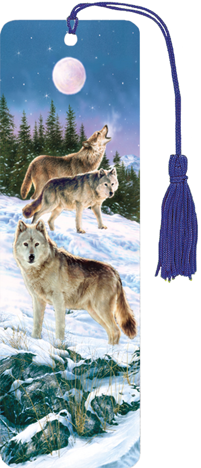 Wolves 3-D Bookmark