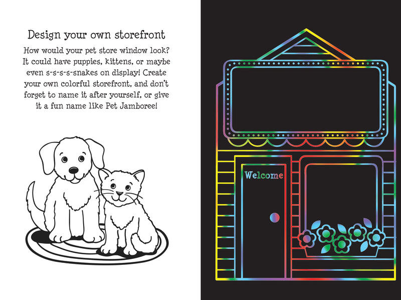 Pet Shop Scratch and Sketch Trace-Along