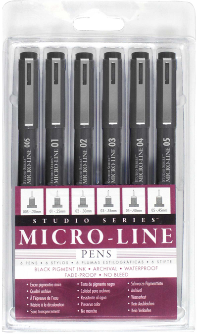 Studio Series Micro-Line Pen Set (Set of 6)