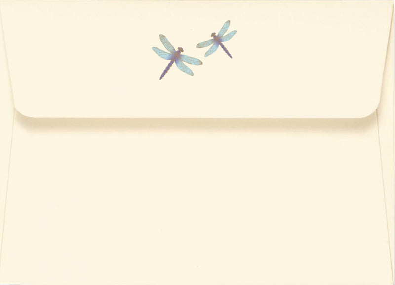 Blue Dragonfly Stationery Set