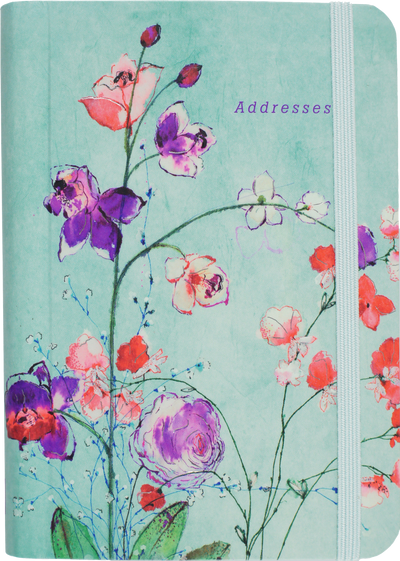 Fuchsia Blooms Address Book