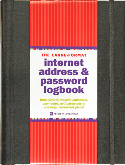 Large-Format Internet Address &amp; Password Logbook