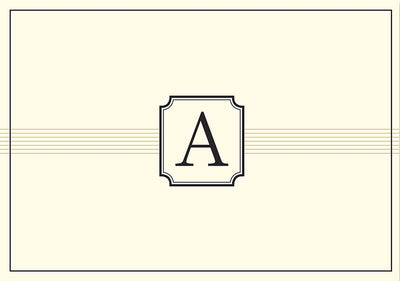 Monogram Note Cards: A