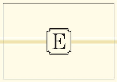 Monogram Note Cards: E