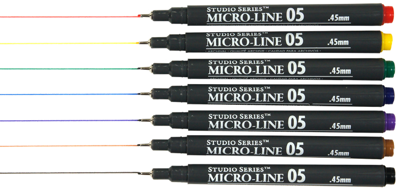 Studio Series Color Micro-Line Pen Set (Set of 7) – Peter Pauper Press