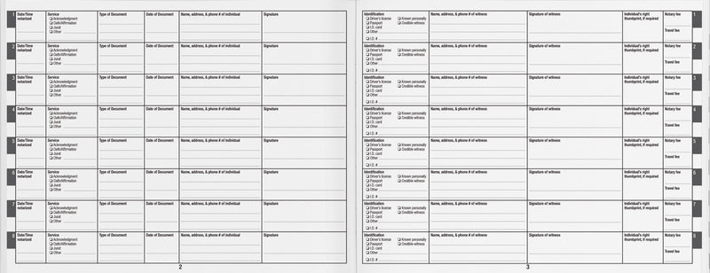 Notary Public Logbook