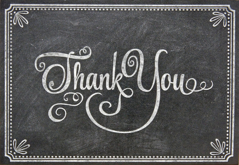 Chalkboard Thank You Notes