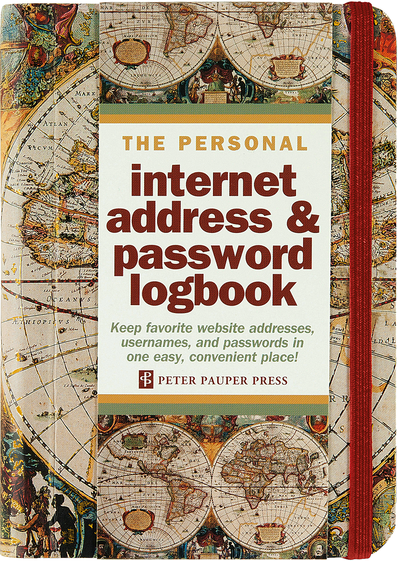 Old World Internet Address &amp; Password Logbook