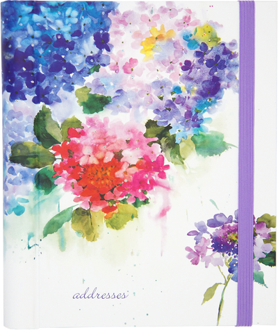 Hydrangeas Large Address Book