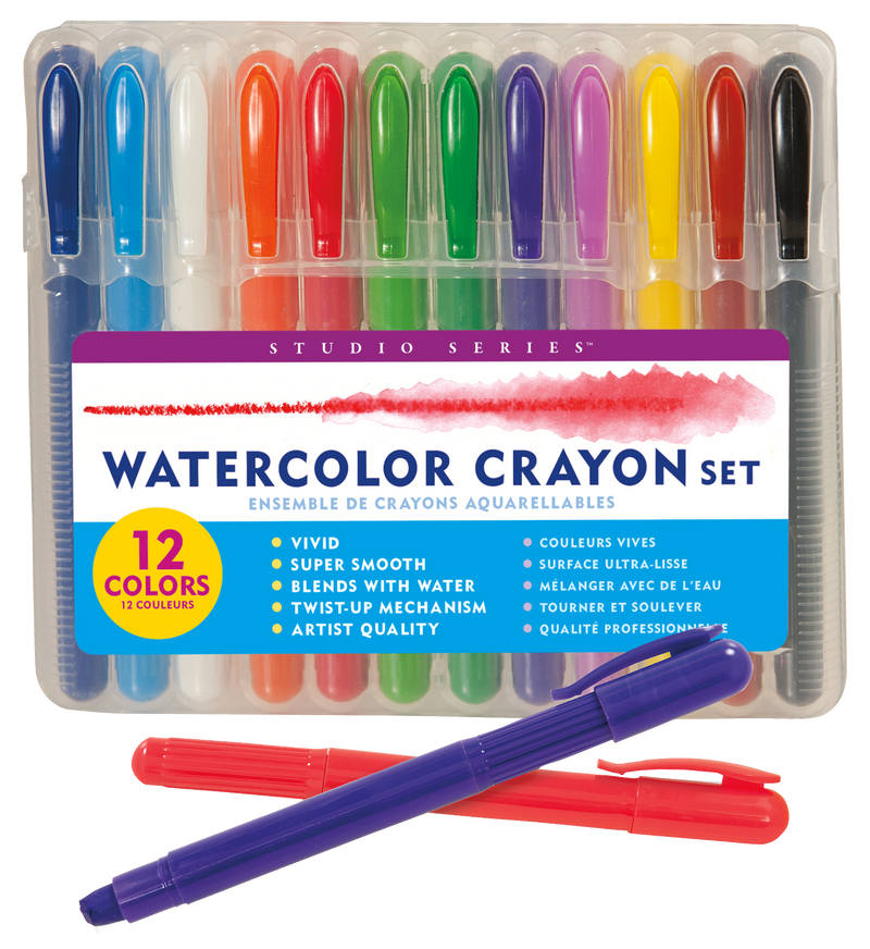 Studio Series Watercolor Crayon Set (Set of 12)