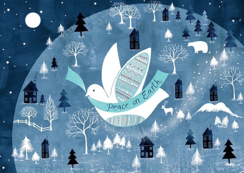 Evening Dove Deluxe Boxed Holiday Cards