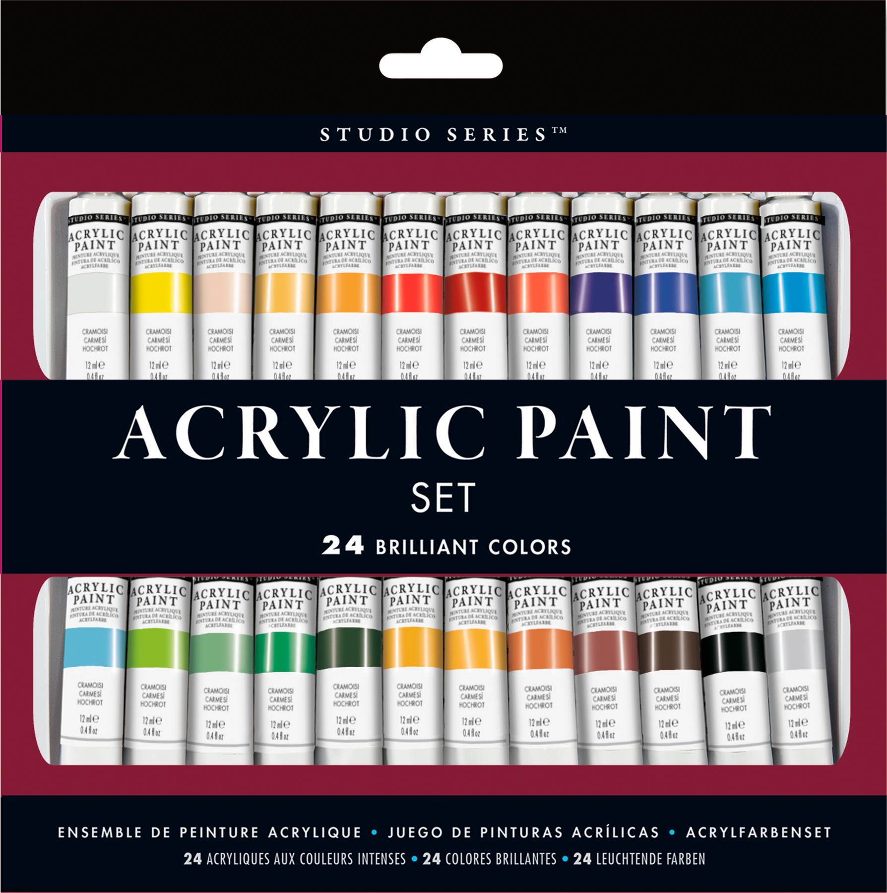 Studio Series Acrylic Paint Set, 24 Colors