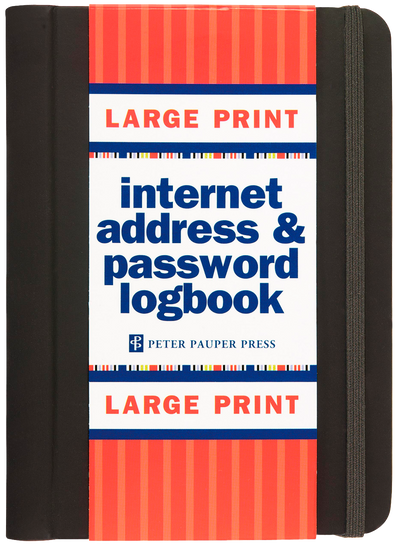 Large Print Internet Address &amp; Password Logbook