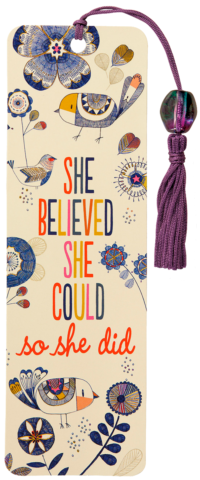 She Believed She Could Beaded Bookmark